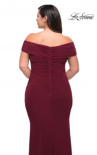 plus size wine red dress