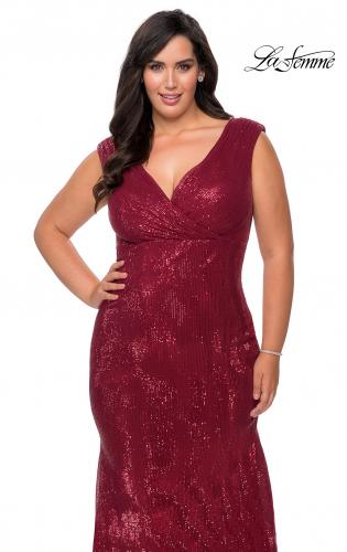 sequence plus size dress