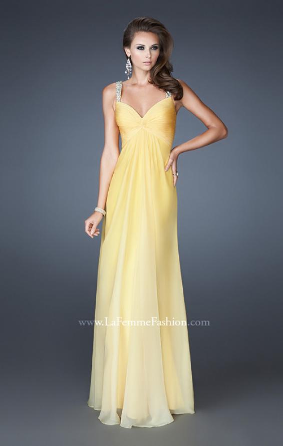 Picture of: Long Ombre Prom Dress with Sweetheart Neckline in Yellow, Style: 18732, Main Picture