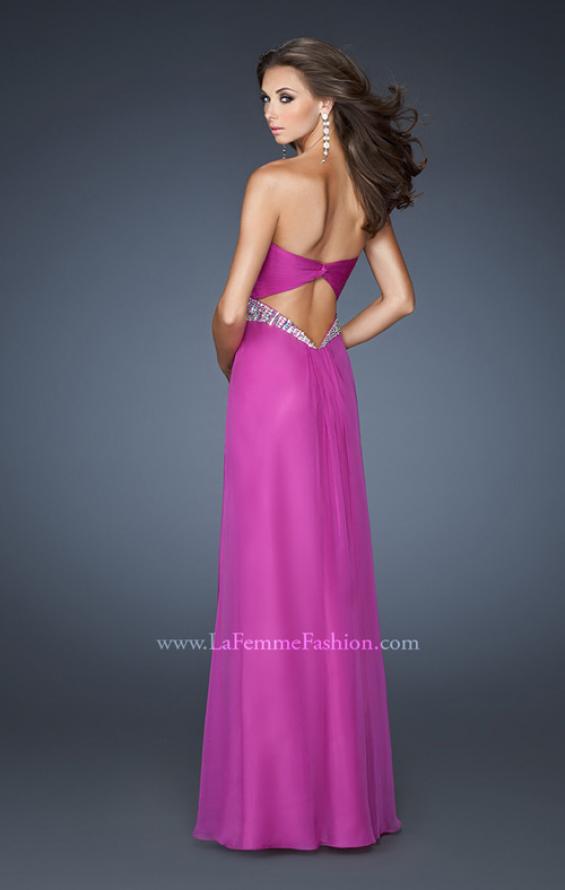 Picture of: Sweetheart Neckline Prom Dress with Beaded Empire Waist in Pink, Style: 18843, Back Picture