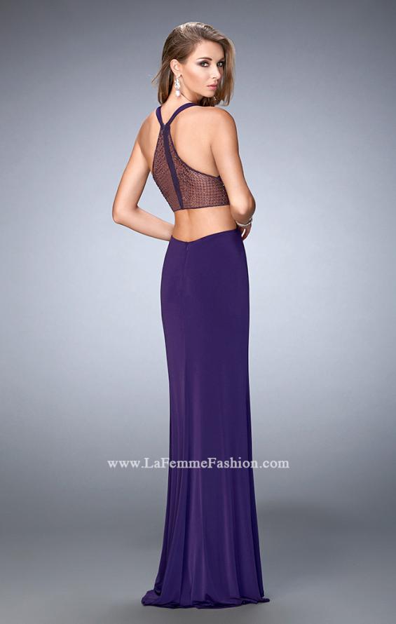 Picture of: Elegant Prom Dress with Sheer Back and Rhinestones in Purple, Style: 22288, Main Picture