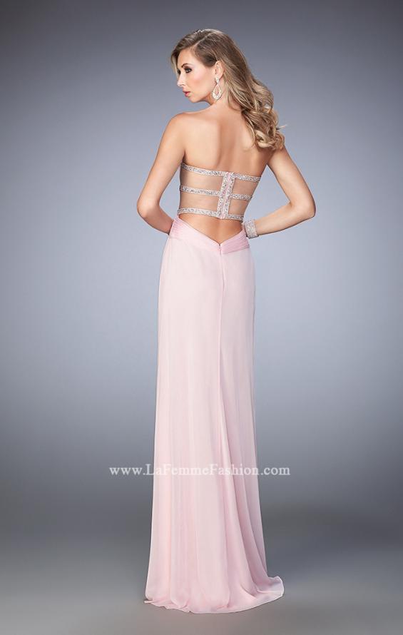 Picture of: Sweetheart Neckline Prom Dress with Beaded Detail in Pink, Style: 22470, Back Picture