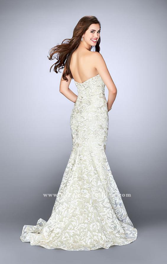 Picture of: Strapless Lace Mermaid Dress with Sweetheart Neckline in White, Style: 23840, Back Picture