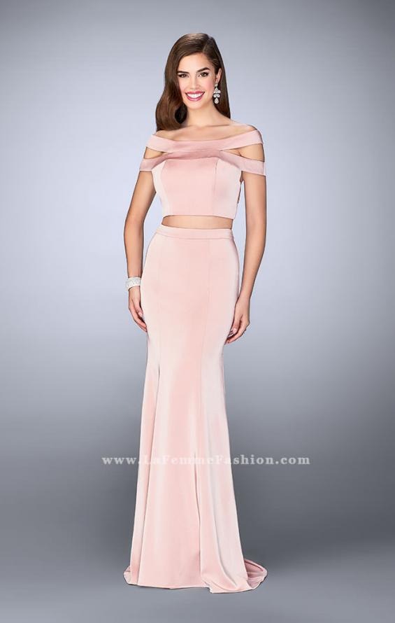 Picture of: Off the Shoulder Two Piece Dress with Strappy Back in Pink, Style: 24520, Main Picture