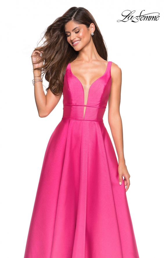 Picture of: A Line Sweetheart Prom Dress with Pockets in Bright Pink, Style: 26768, Detail Picture 6