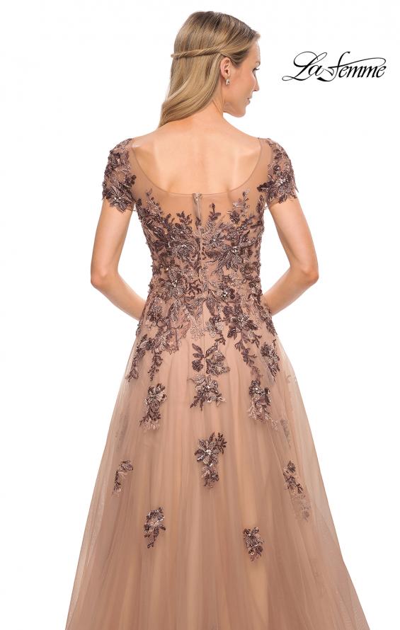 Picture of: Gorgeous Beaded and Tulle A-line Gown in Brown, Style: 30197, Detail Picture 2