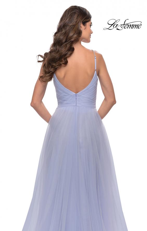 Picture of: Tulle A-Line Prom Dress with Rhinestone Straps in Lilac Mist, Style: 31204, Detail Picture 5