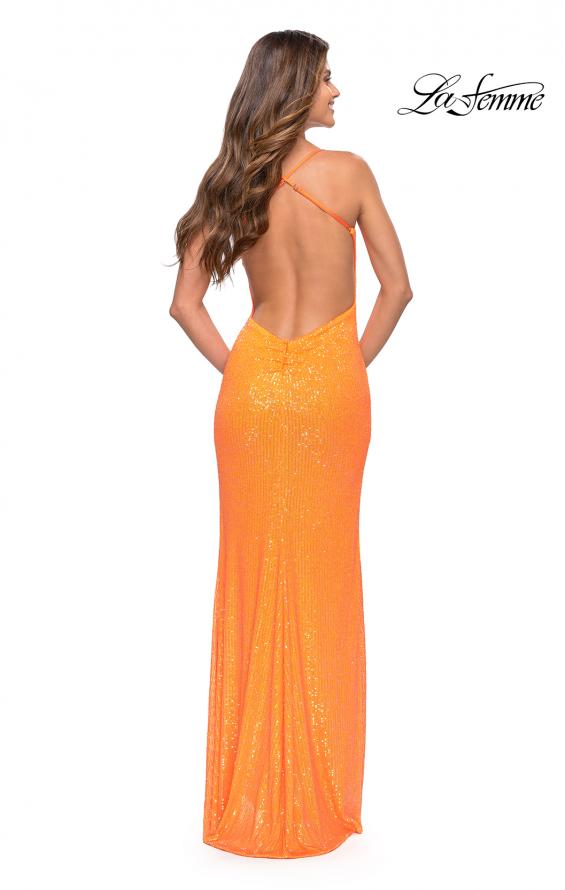 Picture of: Neon Simple Sequin Dress with Open Low Back, Style: 30617, Detail Picture 7