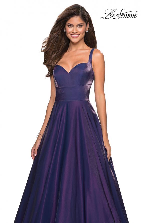 Picture of: Sweetheart Neckline Satin Long Prom Gown in Purple, Style: 27227, Detail Picture 3