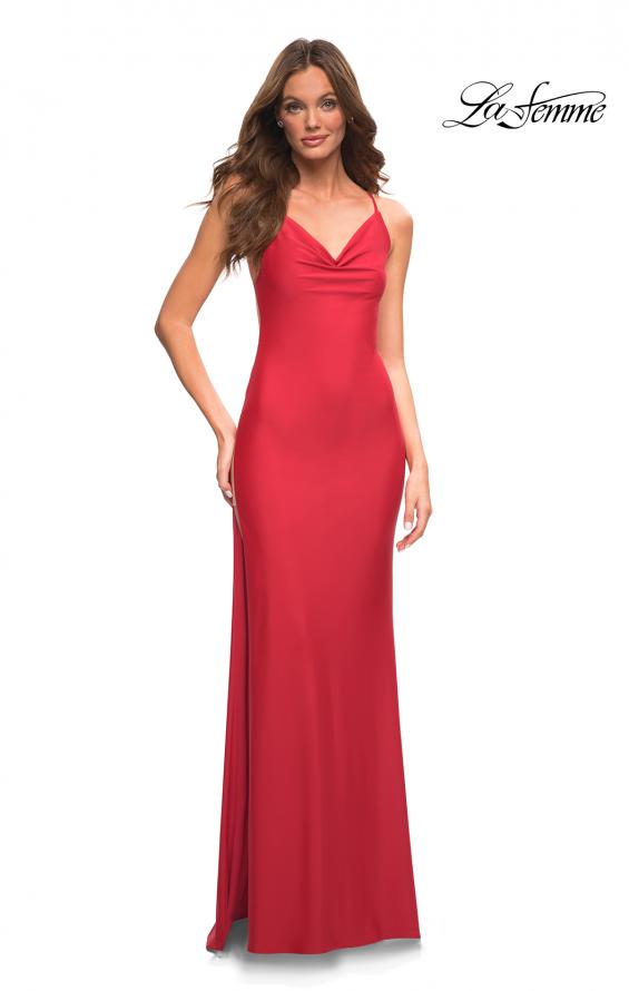 Picture of: Trendy Prom Dress with High Side Slit in Red, Style: 30437, Detail Picture 3