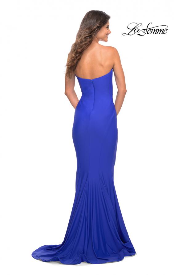 Picture of: Chic Jersey Gown with Sweetheart Neckline in Royal Blue, Detail Picture 10
