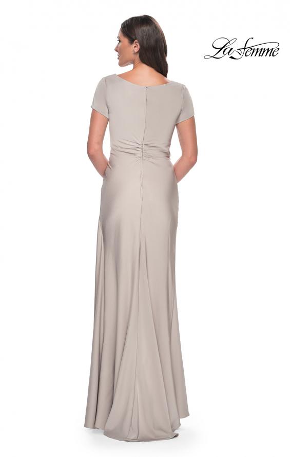 Picture of: Elegant Evening Gown with V Neck and Knot in Champagne, Style: 29926, Detail Picture 4