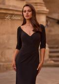 Picture of: 3/4 Sleeve Long Jersey Dress with Sweetheart Neckline, Style: 26955, Detail Picture 1