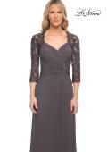 Picture of: Jersey Gown with Knot Detail and Lace Sleeves, Style: 23244, Detail Picture 9