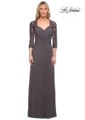 Picture of: Jersey Gown with Knot Detail and Lace Sleeves, Style: 23244, Detail Picture 3