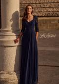 Picture of: Jersey Gown with Knot Detail and Lace Sleeves, Style: 23244, Main Picture