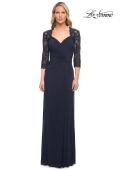 Picture of: Jersey Gown with Knot Detail and Lace Sleeves, Style: 23244, Detail Picture 7
