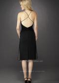 Picture of: Embellished Prom Dress with A-line Skirt and Open Back in Black, Style: 12721, Back Picture