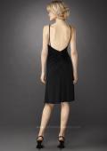Picture of: Sultry Long Prom Gown with Brooch and Open Back in Black, Style: 12764, Back Picture