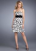Picture of: Sequined Printed Cocktail Dress with Accented Waistband in Multi, Style: 13380, Main Picture