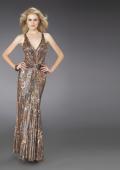 Picture of: Cross Cross Long V Neck Prom Dress in Multi, Style: 14167, Main Picture