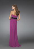 Picture of: Strapless Prom Gown with Satin Belt in Purple, Style: 14259, Back Picture
