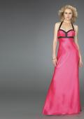 Picture of: Long Halter Prom Gown with Criss Cross Back Detail in Pink, Style: 14315, Main Picture
