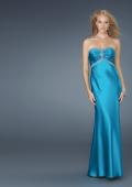Picture of: Strapless Prom Dress with Beaded Neckline in Blue, Style: 14574, Main Picture