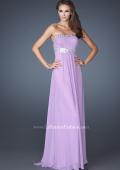 Picture of: Long Prom Dress with Ruched Bodice and Beading in Purple, Style: 15027, Detail Picture 2