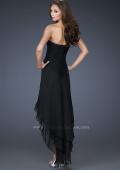 Picture of: Strapless High Low Gown with Crystal V Neckline in Black, Style: 15033, Back Picture