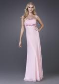 Picture of: Strapless Prom Gown with Cluster Beading and Cut Outs in Pink, Style: 15081, Detail Picture 1