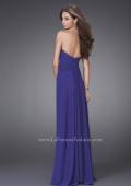 Picture of: Strapless Gown with Beading and Pleated Skirt in Navy, Style: 15126, Back Picture
