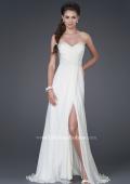 Picture of: Sweetheart Neckline with Ruched Bodice and Slit in White, Style: 15368, Main Picture