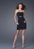 Picture of: Short Strapless Dress with Light Beading in Black, Style: 15803, Main Picture