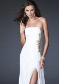 Picture of: Strapless Prom Dress with Sheer Embellished Detail in Blue, Style: 15985, Main Picture