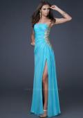 Picture of: Strapless Prom Dress with Sheer Embellished Detail in White, Style: 15985, Detail Picture 1