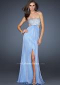 Picture of: Strapless Chiffon Gown with Beaded Bodice in Light Purple, Style: 16291, Main Picture