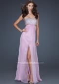 Picture of: Strapless Chiffon Gown with Beaded Bodice in WIsteria, Style: 16291, Detail Picture 3