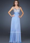 Picture of: Jewel Encrusted Prom Gown with A-line Skirt in White, Style: 16802, Detail Picture 9