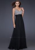 Picture of: Jewel Encrusted Prom Gown with A-line Skirt in Aqua, Style: 16802, Detail Picture 10