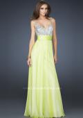 Picture of: Jewel Encrusted Prom Gown with A-line Skirt in Red, Style: 16802, Detail Picture 11