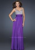 Picture of: Jewel Encrusted Prom Gown with A-line Skirt in Black, Style: 16802, Detail Picture 4