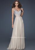 Picture of: Jewel Encrusted Prom Gown with A-line Skirt with Yellow, Style: 16802, Detail Picture 5