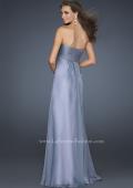 Picture of: Strapless Long Chiffon Prom Dress with Rhinestones in Silver, Style: 16970, Back Picture
