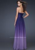 Picture of: Ombre Chiffon Prom Gown with Sweetheart Neckline in Purple, Style: 17004, Back Picture