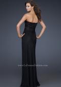 Picture of: Classy Black Prom Dress with Beaded Sweetheart Top in Black, Style: 17036, Back Picture