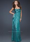 Picture of: All Over Sequined Prom Dress with Sweetheart Neckline in Blue, Style: 17085, Main Picture