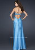 Picture of: Sweetheart Neckline Prom Dress with Beaded Detail in Blue, Style: 17114, Back Picture
