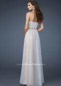 Picture of: Sweetheart Neckline Prom Dress with Beaded Belt in Nude, Style: 17150, Back Picture