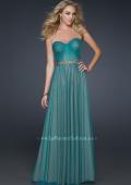 Picture of: Sweetheart Neckline Prom Dress with Beaded Belt in Green, Style: 17150, Detail Picture 1